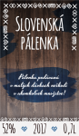 Etiketa na flase palenka vino 047m