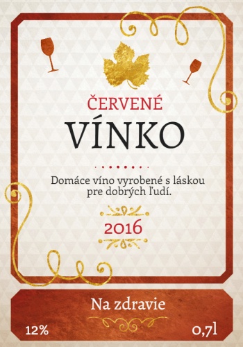 Svadobná etiketa na flašu víno 014